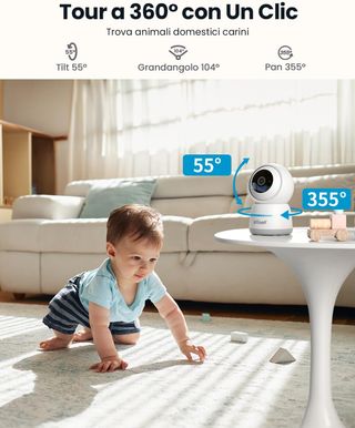 stock 27 pcs Telecamera WiFi ieGeek 2K 2.4/5GHz