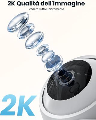 stock 27 pcs Telecamera WiFi ieGeek 2K 2.4/5GHz