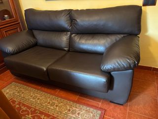 Sofá 3+2 plazas marrón