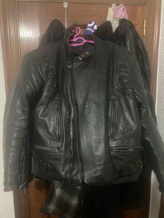 Chaqueta de cuero para moto