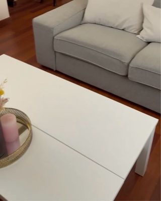 Mesa Centro Elevable Blanca Ikea Trulstorp