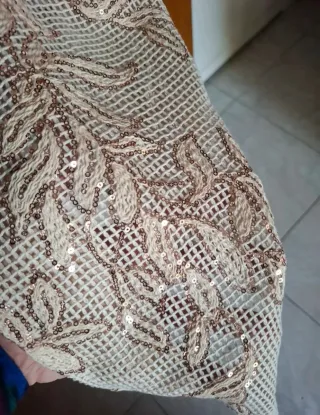 Giacchino elegante beige e oro