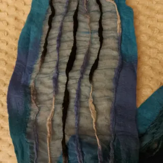 Sciarpa due materiali