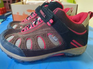 Botas senderismo Merrell niño/niña marrones/rojas