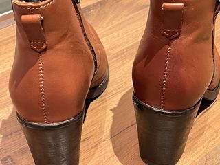 Botines Goodstep Piel Marrones Tacon