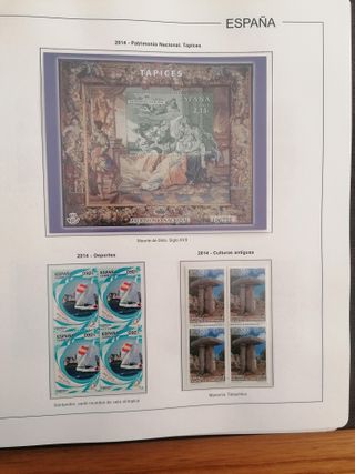 SELLOS ESPAÑA AÑO 2014**MNH. BLOQUE DE 4. HOJAS ED