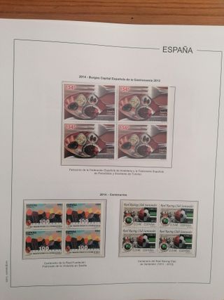 SELLOS ESPAÑA AÑO 2014**MNH. BLOQUE DE 4. HOJAS ED