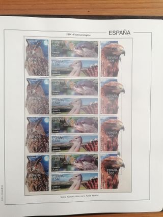 SELLOS ESPAÑA AÑO 2014**MNH. BLOQUE DE 4. HOJAS ED