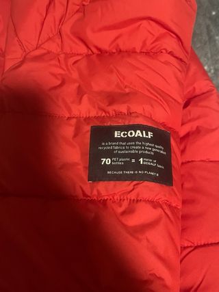 Abrigo Ecoalf Aspalf rojo MUJER - Talla XS