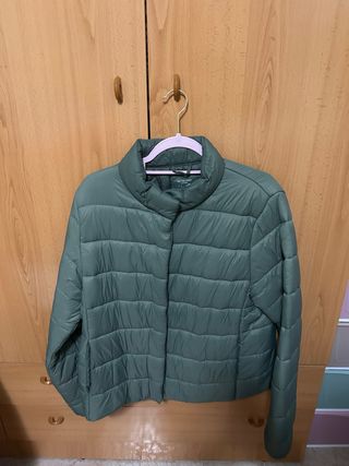 Chaqueta acolchada verde