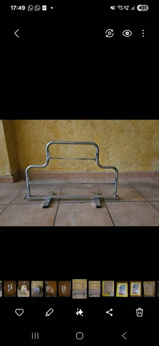 Portarrollos papel regalo metal