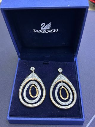Pendientes Swarovski Oro / Oro Rosa