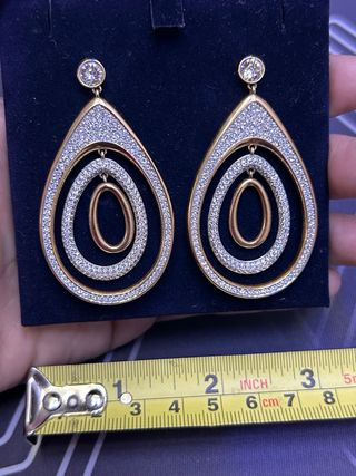 Pendientes Swarovski Oro / Oro Rosa