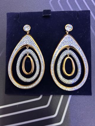 Pendientes Swarovski Oro / Oro Rosa