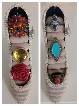 Lote de anillos y pendientes