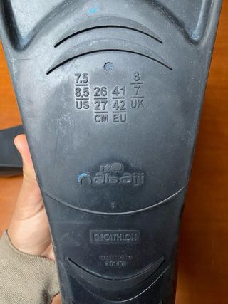 Aletas de natación Nabaiji