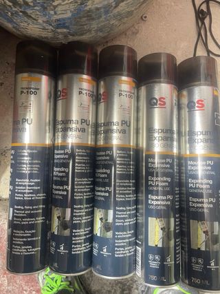 Espuma Poliuretano Expansiva QS P-100 8 botes =40€