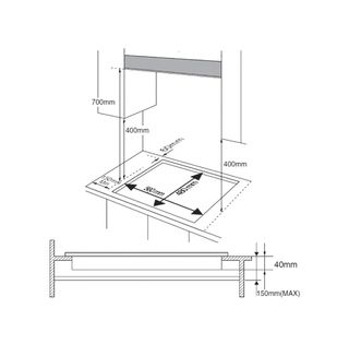 Placa de gas Cecotec 3 fuegos eléctrica.