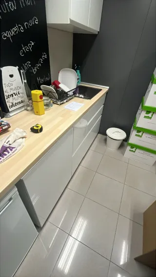 Muebles cocina madera blancos