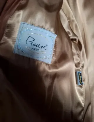 Cappotto in vera pelle marrone