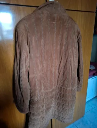 Cappotto in vera pelle marrone