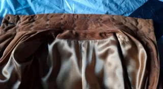 Cappotto in vera pelle marrone