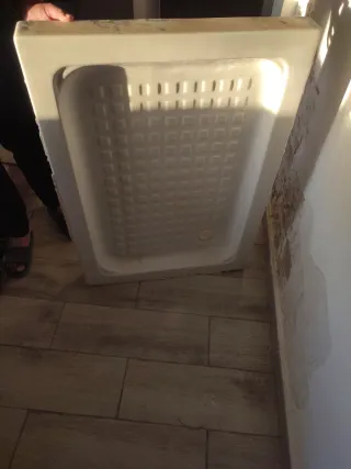 Plato de ducha cerámica beige