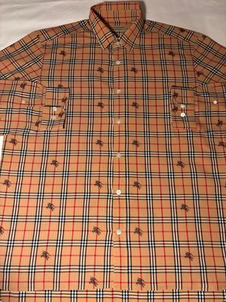 Camicia Burberry Uomo XL Beige/Multicolor