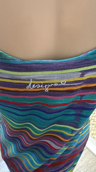 Vestido Desigual Multicolor Talla L