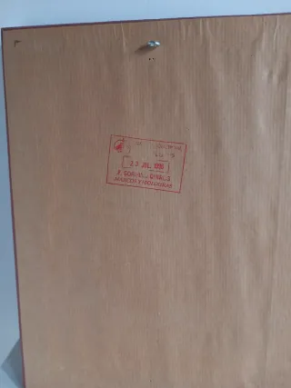 Cuadro punto de cruz uvas