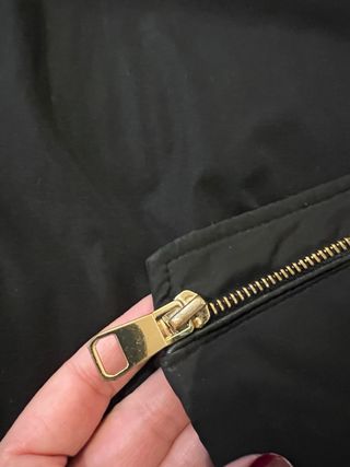 Abrigo plumas midi Zara negro