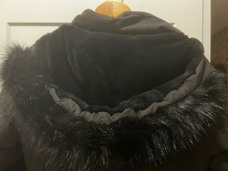 Abrigo plumas midi Zara negro