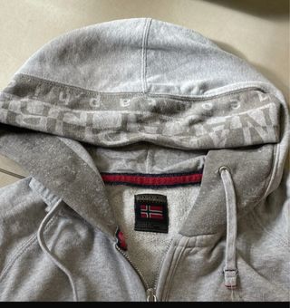 Felpa Napapijri Grigia con Zip