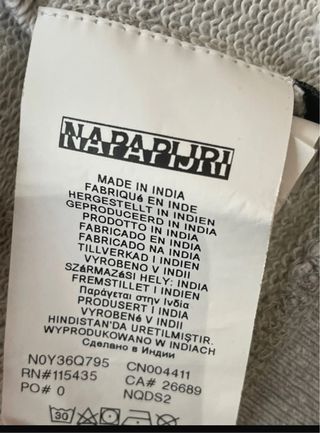 Felpa Napapijri Grigia con Zip