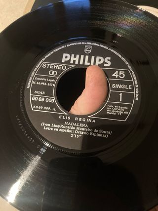 Disco Single Elis Regina Madalena Philips