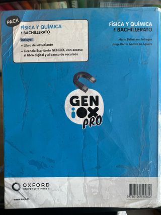 Física y Química 1 Bachiller ISBN:9780190545802