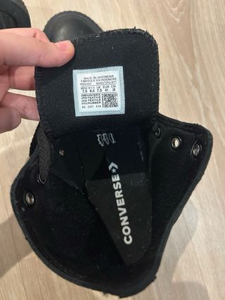 Converse Negras Mujer/Hombre Talla 41