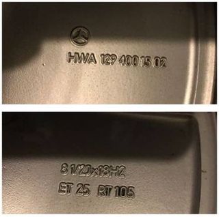 154-DOS LLANTAS DE MERCEDES