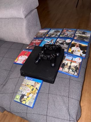 PS4 Slim + 2 Mandos + 11 Juegos