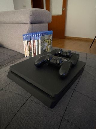 PS4 Slim + 2 Mandos + 11 Juegos