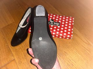 Zapatos Flamenca Pasos de Baile Negros
