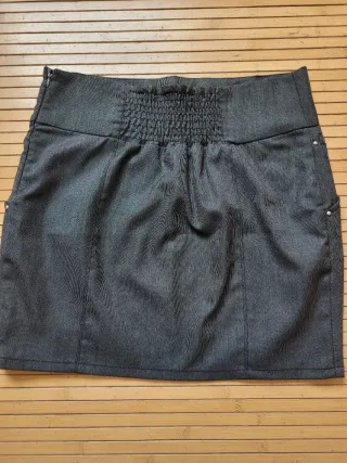 Falda Stradivarius Gris Talla S