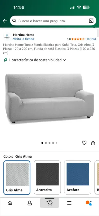 Funda Sofá Elástica 3 Plazas NUEVA