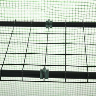 Invernadero Exterior Con 4 Estantes, Cuerdas Y Estacas, de Acero Y Plástico PE, 141X72X191 Cm, Verde