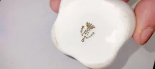 Scatolina vintage ceramica fiori