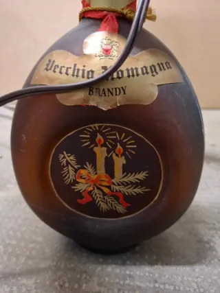 Lampada vintage ricavata da bottiglia Vecchia