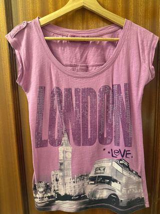 Camiseta London con lentejuelas