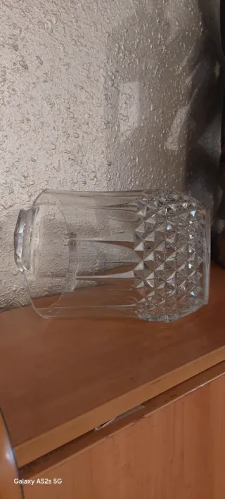 Champanera de cristal tallado