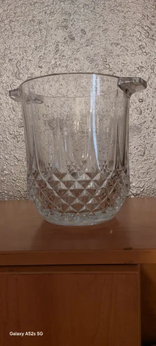 Champanera de cristal tallado