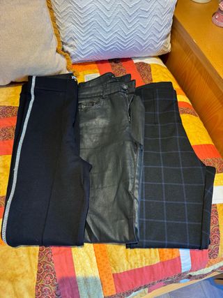 Lote 3 pantalones negros